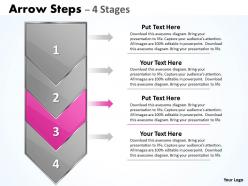 Arrow 4 steps diagram 8