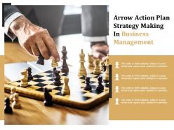 Arrow action plan strategy making in business management