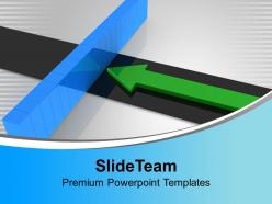 Arrow and breaking wall target aim powerpoint templates ppt themes and graphics 0113