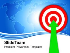 Arrow and target business concept powerpoint templates ppt themes and graphics