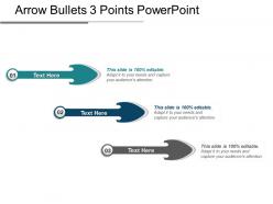 Arrow bullets 3 points powerpoint