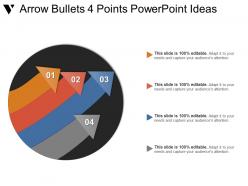 Arrow bullets 4 points powerpoint ideas