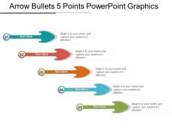 Arrow bullets 5 points powerpoint graphics