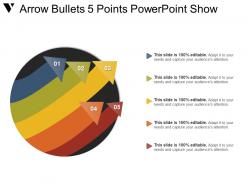Arrow Bullets 5 Points Powerpoint Show