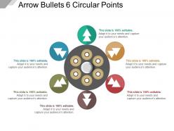 Arrow bullets 6 circular points