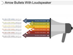 Arrow bullets with loudspeaker