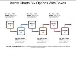Arrow charts six options with boxes