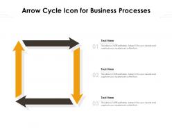 Arrow cycle icon for business processes