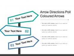 Arrow directions poll coloured arrows