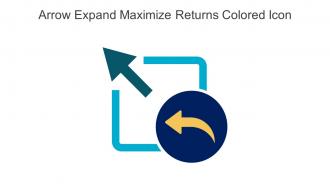 Arrow Expand Maximize Returns Colored Icon In Powerpoint Pptx Png And Editable Eps Format