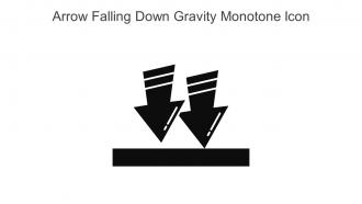 Arrow Falling Down Gravity Monotone Icon In Powerpoint Pptx Png And Editable Eps Format