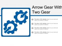 Arrow gear with two gear