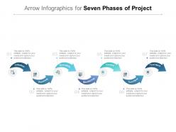 Arrow Infographics For Seven Phases Of Project