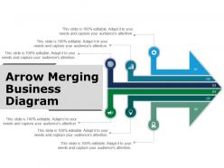 Arrow merging  business diagram powerpoint guide