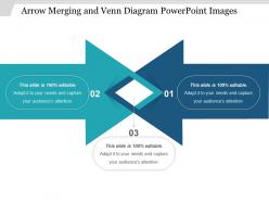 Arrow merging and venn diagram powerpoint images