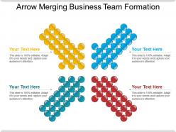 Arrow merging business team formation ppt sample file