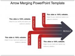 Arrow merging powerpoint template