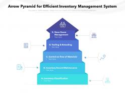 Arrow Pyramid For Efficient Inventory Management System