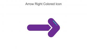 Arrow Right Colored Icon In Powerpoint Pptx Png And Editable Eps Format