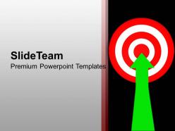 Arrow right on target success powerpoint templates ppt themes and graphics 0213