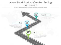 Arrow road product creation testing and launch