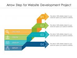 Arrow step for website development project