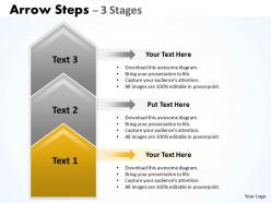 Arrow steps 3 stages 22
