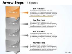 Arrow steps 4 stages diagram 11