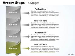 Arrow steps 4 stages diagram 11