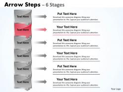 Arrow steps 6 stages boxes 19