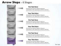 Arrow steps 6 stages boxes 19