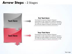 Arrow steps diagram 2 stages 4