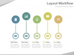Arrow Tags And Icons Business Layout Workflow Powerpoint Slides