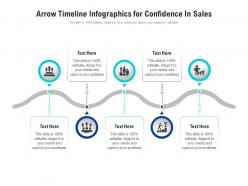 Arrow timeline for confidence in sales infographic template