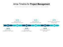 Arrow timeline for project management