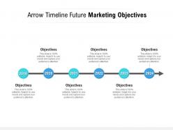 Arrow timeline future marketing objectives