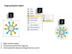 Arrows circular 9 steps diverging and converging processs powerpoint templates