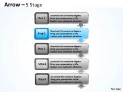 Arrows diagram 5 stages