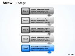 Arrows diagram 5 stages
