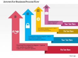 Arrows for business process flow flat powerpoint design