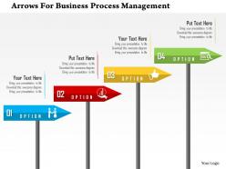 Arrows for business process management flat powerpoint design