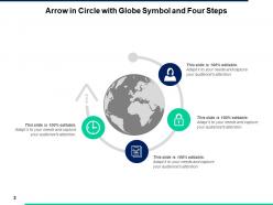 Arrows In Circle Deck Connected And Three Steps Process