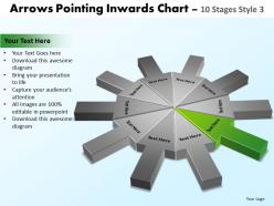 Arrows pointing inwards chart 10 stages style 3 powerpoint 2