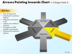Arrows pointing inwards chart 6 stages 4