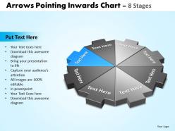 Arrows pointing inwards chart 8 stages editable 1