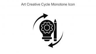 Art Creative Cycle Monotone Icon In Powerpoint Pptx Png And Editable Eps Format