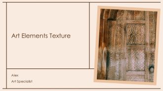 Art Elements Texture PPT Sample ACP Art Elements Texture PPT Sample ACP