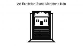 Art Exhibition Stand Monotone Icon In Powerpoint Pptx Png And Editable Eps Format