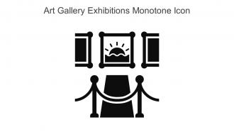 Art Gallery Exhibitions Monotone Icon In Powerpoint Pptx Png And Editable Eps Format