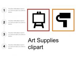 Art supplies clipart